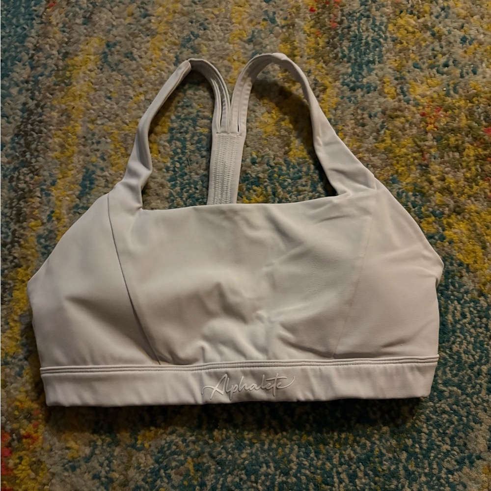 Alphalete White Sports Bra